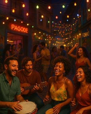 O ritmo do Brasil à noite